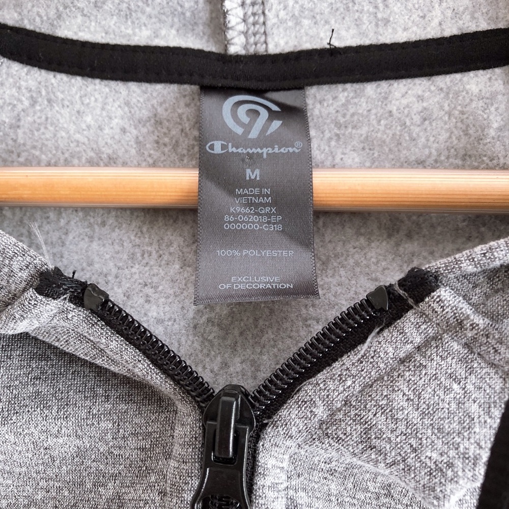 Champion Gray ZipUp Hoodie - Picture 5 of 7